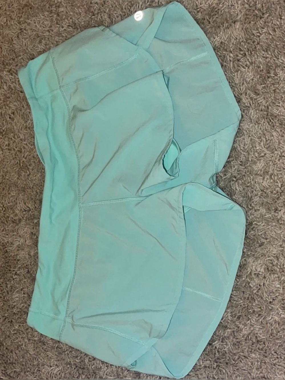 Women’s Light Teal Lululemon Athletic Shorts